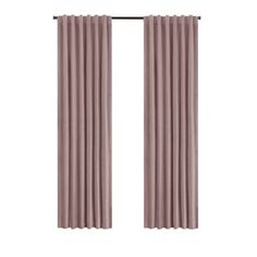 a pair of pink curtains on a white background