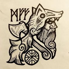 Skyrim Dnd, Anglo Saxon Tattoo, Pagan Runes, Berserker Tattoo, Mjolnir Tattoo, Viking Warrior Tattoos, Norse Mythology Tattoo, Nordic Symbols, Viking Tattoo Symbol