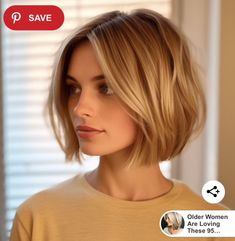 Hair Stages, Messy Bob Haircut, Blond Balayage, Chin Length Hair, Brown Hair With Blonde Highlights, Short Hair Tutorial, Short Hair Balayage, Short Hair Haircuts, Short Blonde Hair