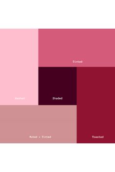 the color palette is red, pink, and purple