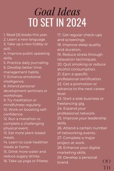 100 Goal Ideas for 2024 | New Year’s Goal Ideas - out of the habit New Years Resolution List, Goal Ideas, Resolution List, Vision Board Ideas, Vision Board Goals, Self Care Bullet Journal, Vision Board Affirmations, New Year Goals, Vie Motivation