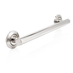 an image of a stainless steel door handle on a white background with clippings