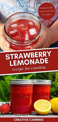 strawberry lemonade recipe for canning