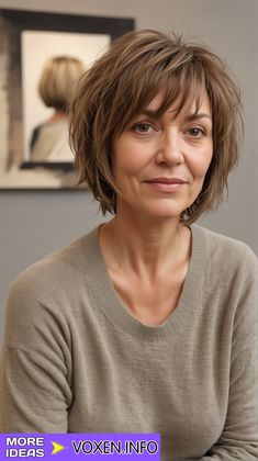 22 Shaggy Bob Haircut Guide: Vintage, Modern, and Ombre Styles Bob Haircut Layered, Layered Shaggy Bob, Haircut Layered, Choppy Bob Haircuts, Choppy Layers