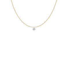 Drilled .27ct Diamond Necklace 18K - SHOPKURY.COM Diamonds Collection, 18k Gold Necklace, The Chain, Diamond Chain, 18k Rose Gold, Round Cut, Diamond Necklace, 18k Gold, Gold Necklace