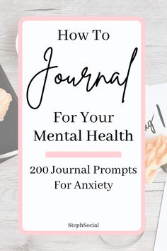 Wellness Journal Ideas, Journal Prompts For Mental Health, How To Journal, Inner Mind, Journal Collection, Ideas Journal, Start Journaling, Wellness Journal, Daily Journal Prompts