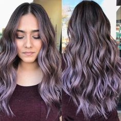 Ombre Hair For Brunettes, Lilac Ombre Hair, Ombre Hair Brunette, Hair For Brunettes, Brown Ombre Hair Color, Best Ombre Hair, Ombre Hair Blonde