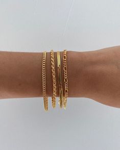 Gold Layered Bracelets, Gold Bracelet Simple, Wrist Jewelry, Gold Armband, Golden Jewelry, Casual Jewelry, Gold Bracelets, Girl Jewelry