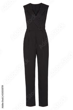 Stock Image: Women's elegant jumpsuit solated on white background Elegant Jumpsuit, Jumpsuit Elegant, Casual Attire, Adobe Stock, Business Women, White Background, Overalls, Stock Images, Jumpsuit