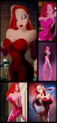 the animated character from disney's little mermaid is shown in several different poses and colors