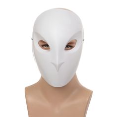 PRICES MAY VARY. Material: This Cosplay mask is made of high-quality PVC plastic, which is not easy to break and can be used multiple times. About Size: The white mask halloween size is about: 10.63*7.87*4.33 IN/weight about 70G, this owl knight anime mask is suitable for most people. DESIGN: This owl mask has a good field of vision, and the mask has a soft sponge inside, so it doesn't feel uncomfortable to wear. PERFECT GIFT: This is a great gift for a movie fan, and it's super cool when you br Owl Knight, Villain Mask, Knight Anime, Anime Mask, Cosplay Masks, Carnival Masquerade, Cool Face Mask, Owl Mask, People Design