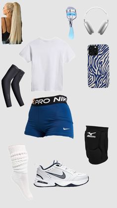 volleyball>> Beach Volleyball Aesthetic Outfits, Outfits To Wear To Volleyball Practice, Beach Volleyball Outfits Summer, Volleyball Outfits Practice Clothes, Practice Outfits Volleyball, Nike Volleyball Shorts, Volleyball Nails, Volleyball Outfit, Volleyball T Shirts