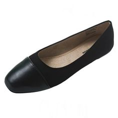 FREE SHIPPING Tory Square Toe Ballet Flats By Alpine Swiss Product Features: Faux Leather Upper, Microsuede Lining, EVA Insoles, TPR Outsole STYLISH  The Alpine Swiss Tory Womens ballet flats are a perfect blend of style and comfort. These simple yet beautiful ballet flats can be dressed up or down for a casual everyday look or pair them with a dressy outfit. DESIGN  This classic ballet flat silhouette has a modern touch with a faux leather square cap toe and contrasting microsuede vamp material Two Tone Brogues, Dressy Outfit, Flats Shoes Comfortable, Ballerina Slippers, Women's Slip On Shoes, Ballet Beautiful, Ankle Strap Shoes, Outfit Design, Walking Shoes Women