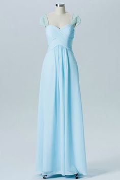 Modsele light blue long bridesmaid dress fetures with sweetheart neckline , open back and cute puff sleeves. Hidden zipper back.
Product Details:

SKU:PD1944
Chiffon Material
Full Length
Size: US 0- 26W. True to size chart. Check our Size Chart to get your correct size. 
Recommend custom size for plus size.
Free custom size service is available. Email your exact measurements once order is placed. 
Fully lined & Built with bra
Processing time: 5-15 business days. 

Feel free to contact our customer service: contact@modsele.com if you have any questions. Light Blue Bridesmaid Dresses Long, Pale Blue Bridesmaid Dresses, Bridesmaid Dresses Long Blue, Bridesmaid Dresses 2018, Sweetheart Bridesmaids Dresses, Blue Bridesmaid Dress, Purple Bridesmaid Dresses, Cheap Bridesmaid, Bridesmaid Dresses Prom