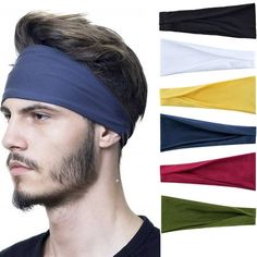 men's headbands with various colors and sizes for different types of hair