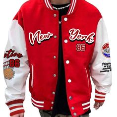 A premium quality varsity bomber jacket with any kind of customization such as your own design, custom size, color, Chenille patches, direct embroidered logos and patches, Sublimation patches, Distressed embroidered patches etc.. Hip Hop Hooded Varsity Jacket For College, College Style Long Sleeve Varsity Jacket, Winter Varsity Jacket With Patchwork And Baseball Collar, Hip Hop Style Hooded Varsity Jacket For College, Cotton Varsity Jacket With Stand Collar For College, College Hip Hop Hooded Varsity Jacket, Red Long Sleeve Varsity Jacket For Streetwear, Trendy Long Sleeve Varsity Jacket For College, Trendy Varsity Jacket With Baseball Collar For Winter