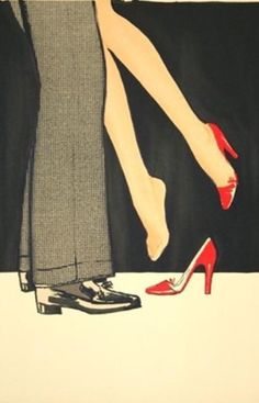 a woman's legs and shoes are shown in this advertisement for high heeled shoes