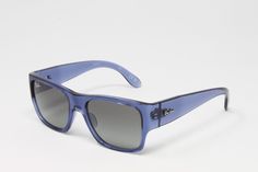 Casual Blue Wayfarer Sunglasses, Sunglasses Wayfarer, Blue Frame, Grey Gradient, Blue Frames, Sunglass Frames, Ray Ban, Ray Bans, Pouch