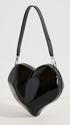 Simon Miller Molded Heart Bag | Shopbop Elegant Leather Heart-shaped Bag, Elegant Heart-shaped Leather Bag, Designer Heart-shaped Evening Bag, Designer Glossy Finish Bags For Party, Silver Heart-shaped Bag For Formal Occasions, Silver Glossy Finish Bags, Designer Party Bags With Glossy Finish, Designer Glossy Finish Party Bags, Formal Silver Heart-shaped Bag