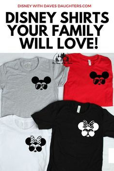 Family Shirts For Disney, Disney World Shirts Family, Disney Shirts Matching, Mickey Sunglasses, Shirts For Disney, Star Wars Mickey, Family Shirts Disney, Personalized Tee Shirts, Custom Disney Shirts