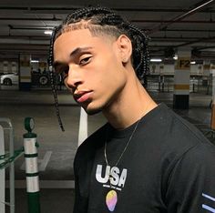 Braids For Boys, Men Hairstyle, Black Men Hairstyles, Cute Black Guys, Hair Reference, Long Hair Styles Men, Boy Hairstyles