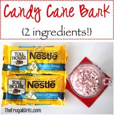 candy cane bar ingredients with text overlay