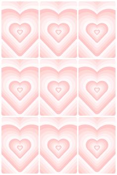 many hearts are arranged in the shape of squares