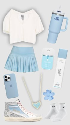 Blue Preppy, Cute Outfits For School, Cute Preppy Outfits