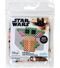 star wars perler bead kit with darth vader head on the back