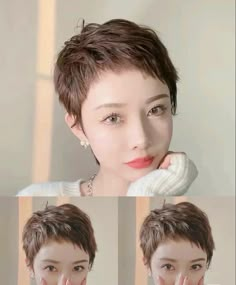 Ladies Bowl Haircut, Asian Pixie Cut, Very Short Haircuts, Asian Short Hair, Short Sassy Hair, Hair Inspiration Short, Super Short Hair, Messy Short Hair, Edgy Short Hair