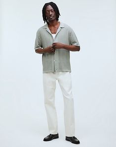 Casual Cotton Shirt With Ribbed Collar, Summer Tops With Ribbed Collar And Relaxed Fit, Relaxed Fit Polo Shirt With Ribbed Collar For Summer, Relaxed Fit Tops For Weekend Summer Wear, Casual Spring Polo Shirt, Summer Tops With Ribbed Johnny Collar, Modern Summer Polo Shirt, Summer Cotton Camp Shirt With Polo Collar, Modern Polo Shirt With Collared Neckline For Summer