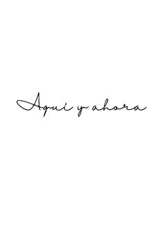 the word aqua alora written in cursive handwriting