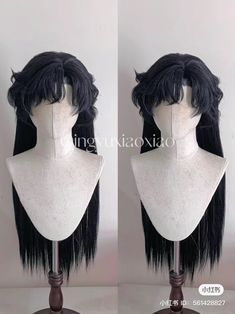 Wet Hair Reference, Cosplay Hairstyles, The Wet Look, Black Cosplay Wig, Cool Hair Designs, Drag Wigs, Hairstyle Easy, Regency Era Fashion