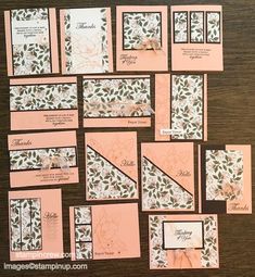 the wedding stationery is laid out and ready to be used