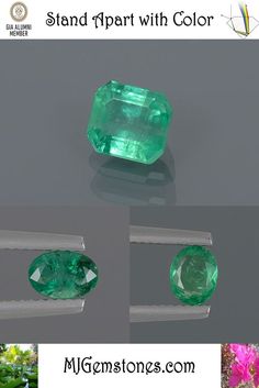 Emerald is the most famous member of the beryl family. Legends gave it the power to make its wearer more intelligent and quick-witted. It was once also believed to cure diseases like cholera and malaria. Its color reflects new spring growth, which makes it the perfect choice of a birthstone for the month of May. It’s also the gemstone for twentieth and thirty-fifth wedding anniversaries. #gemstones #loosegems #preciousstones #emerald #looseemerald #emeraldring Custom Jewelry, Aquamarine, Precious Stones