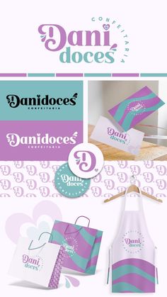 the logo and packaging design for dandoes