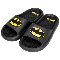 PRICES MAY VARY. Officially licensed DC Comics apparel Exclusive Batman design High quality comfort foam material Great gift idea! Officially licensed Batman Logo Men's Cloud Comfort Foam Slide Sandals. Step into the shadows with the sleek sophistication of these officially licensed Batman Logo Men's Cloud Comfort Foam Slide Sandals. Adorned with the classic Batman logo, these black and yellow slide sandals are made from high-quality cloud comfort foam, ensuring your feet stay comfortable while Batman Crocs, Batman Design, Yellow Slides, Batman Logo, Black And Yellow, The Shadows, Gotham, Christmas List, Black N Yellow