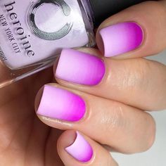 Nails Purple Ombre, Gel Nails Neon, Wedding Nail Polish, Nail Design Glitter, Ombre Nail Art Designs, Nails Neon, Unghie Sfumate, Nails Purple, Gel Nails At Home