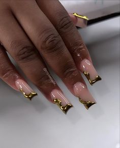 3d Chrome Nails, Nails Toes, Concert Nails, Gold Chrome Nails, X Nails, 3d Chrome, Chrome Nails Designs, Acrylic Toe Nails, Colored Acrylic Nails