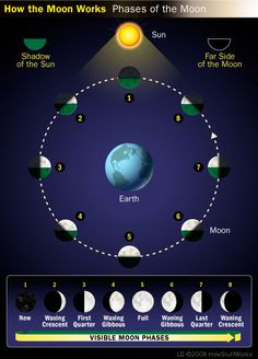 how the moon works phases of the moon, from earth to the sun and back