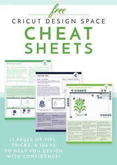 the cricut design space sheet sheets is shown with instructions to make them look like they