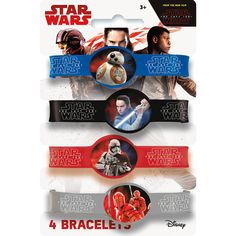 Unique STAR WARS EPISODE VIII STRETCH BRACELETS (4 PK) Novelties 59430-UN Star Wars Theme Birthday, Star Wars Theme Party, Star Wars Birthday Party, Party Expert, Star Wars Trilogy, Star Wars Birthday, Star Wars Kids, Kids Party Supplies, Star Wars Party