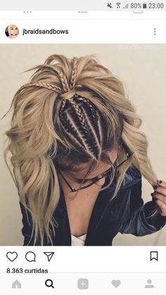 Penteado Cabelo Curto, Long Blonde Hair, Great Hair, Burning Man, Gorgeous Hair, Perfect Hair, Hair Updos