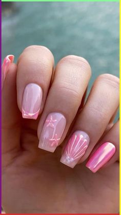 Vacation Nails Chrome, Nails Ideas Summer 2024, Natural Chrome Nails, Nails Summer Chrome, Summer Nails Chrome, Graduation Nails Acrylic, Chrome Nails Summer, Nail Art Natural, Summer Aura