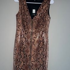 Snake Skin Mini Dress Brown Sheath Midi Dress For Date Night, Brown Sheath Mini Dress For Date Night, Brown Sheath Dress For Night Out, Brown Sheath Dress For Date Night, Brown Sheath Mini Dress For Night Out, Brown Lined Knee-length Dress, Brown Knee-length Lined Dress, Brown Lined Mini Dress For Date Night, Skins Mini