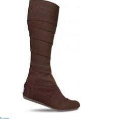 Toms wrap boots! http://www.toms.com/womens/wrap-boots/chocolate-vegan-wrap-boots-shoes Buy Nike Shoes, Toms Shoes Women, Shoes Nike, Casual High Heels, Trending Womens Shoes, Womens Shoes High Heels