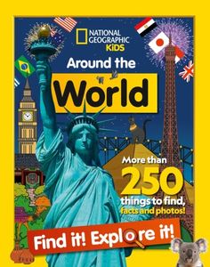 an advertisement for the national geographic kids's book about the statue of liberty and other landmarks