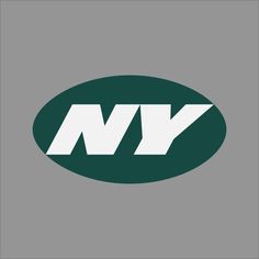 the new york jets logo on a gray background