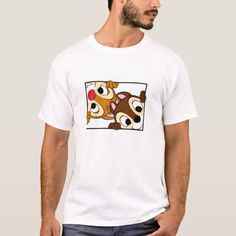 Disney Chip 'n' Dale T-Shirt #chipmunks #brown #chip #and #dale #TShirt Chip Y Chop, Disney Chip And Dale, Disney Chip, Disney T Shirts, Chip N Dale, Disney Inspired Fashion, Disney Print, Disney Bound Outfits, Chip And Dale