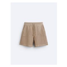 Relaxed fit shorts made of open structured fabric. Adjustable elastic waistband with drawstring. Front pockets. Zara Shorts For Summer Loungewear, Zara Relaxed Fit Shorts For Summer, Beige Athletic Shorts For Summer, Casual Zara Shorts With Elastic Waistband, Zara Casual Shorts With Elastic Waistband, Zara Beige Shorts For Summer, Zara Relaxed Fit Summer Shorts, Zara Loungewear Shorts, Zara Casual Beige Shorts